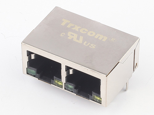 1X2 21.3MM 100/1000M 開口朝下 帶燈無(wú)彈片
